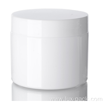 Custom White Plastic Round Jar